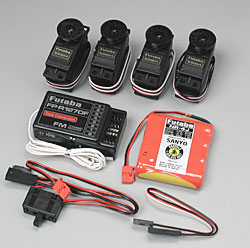 Futaba Flight Pack w/R127DF Rx/4 S3004 Servos/NiCd/Low