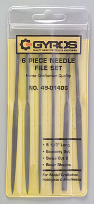 Gyros 5-1/2in. Needle File Set (6)